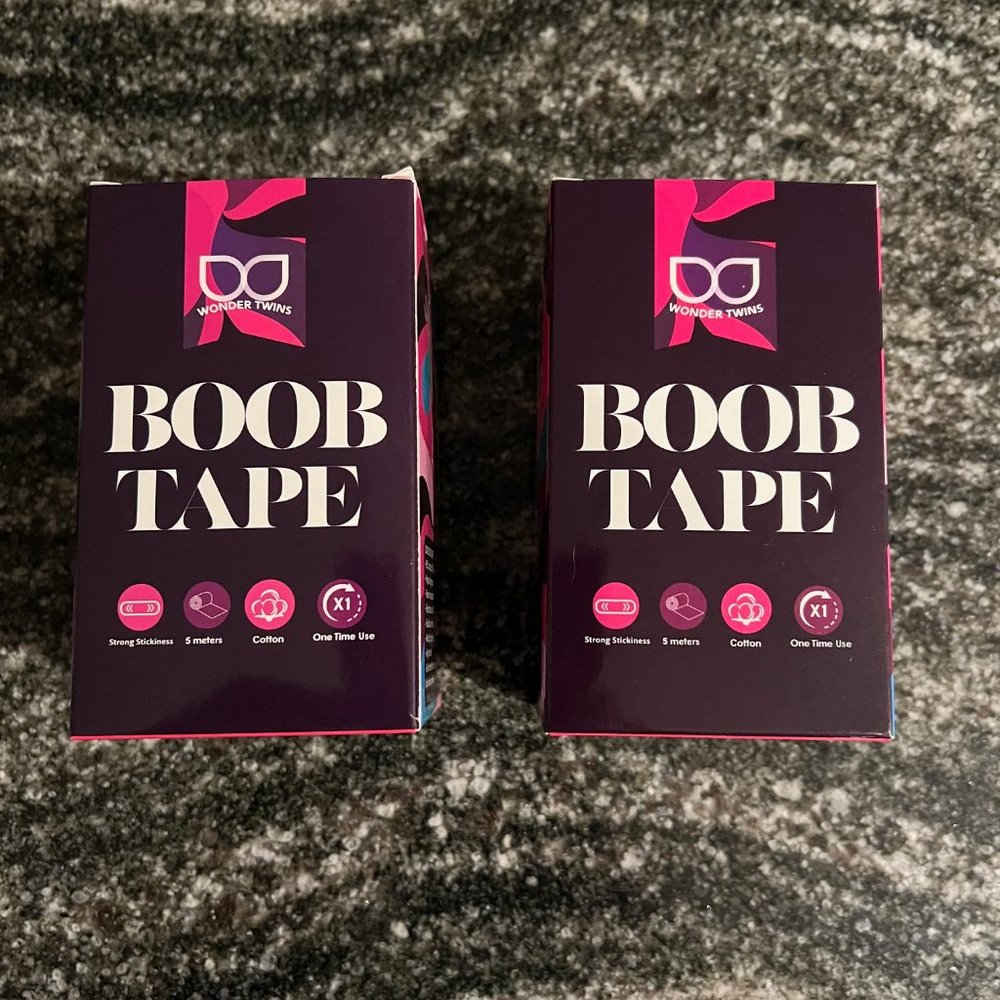 WonderTwins Breast Lift Tape - Waterproof & Sweat-proof Adhesive Boob Tape X 2